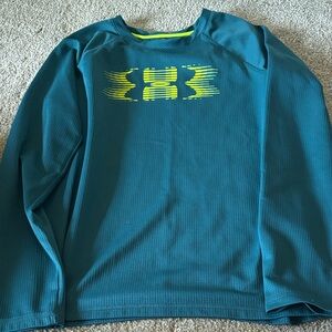 Under Armour Teal Long Sleeve Kids Tee